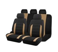 Coprisedili Coprisedile per auto universale in tessuto, adatto per la maggior parte dei sedili di auto, SUV e camion. Coprisedile(Beige 5 seat covers)