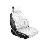 Coprisedili Coprisedile Universale Diviso E Coprisedile In Pelle Monoblocco Per Auto, Traspirante E Confortevole, Per Tutte Le Stagioni Coprisedile(White split seat)