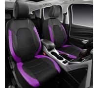 Coprisedili E Poggiatesta per Citroen e-Mehari Cabriolet 2016 2017 2018 2019-, In Ecopelle Traspirante, Compatibili Con Airbag E Lavabili,Purple