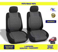 Coprisedili Fiat Panda 141 141A Fodere Sedili Interni auto nero grigio set per 2