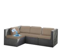 Coprisedili for mobili, copridivano elasticizzati, copridivano for esterni, copridivano idrorepellenti, fondo elastico di ricambio for cuscini da giardino, panca, patio, rattan e divani.(Khaki,3-Seate