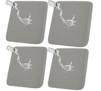 Coprisedili for mobili, copridivano elasticizzati da 1/2/4/8 pezzi, copridivano for esterni impermeabili, copridivano antiscivolo in jacquard, protezione for mobili da giardino(Light Gray,4 PCS)