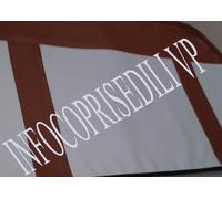 COPRISEDILI FULVIA COUPE' 2°S LINEA PERSONALIZZATA BIANCO e STRISCIONE MARRONE