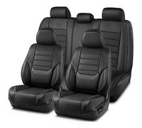 Coprisedili imbottiti Skechers MAX, coprisedili auto in memory foam e pelle, proteggi-sedile auto impermeabile, set completo, cuscino per seggiol