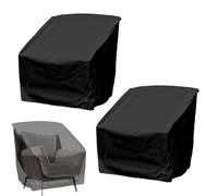 Coprisedili impermeabili - 2 pezzi per sedie a dondolo - protezione per mobili 79 x 84 x 91 cm per giardino, balcone, terrazza piscina