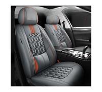 Coprisedili in pelle per auto compatibili con Chevrolet Cruze, Captiva, Cobalt, Onix, Sail, Sonic, Aveo, Lacetti, Orlando, cuscini anteriori e posteriori.(Gray Orange Front)