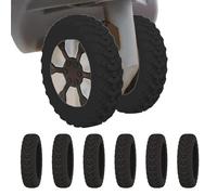 Coprisedili in silicone - Coperture per ruote e sedie a cancellazione del rumore | Tappi in silicone per ruote e gambe della sedia | Mobili e da viaggio - Viaggi, nero, Se référer à la