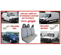 Coprisedili Mercedes Sprinter Vito con arrotolatore fodere trapuntate grigio