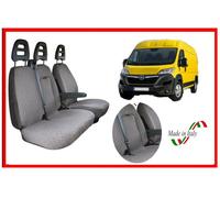 Coprisedili Opel Movano dal 2021 con tavolino fodere trapuntate auto grigio