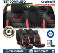 COPRISEDILI per Alfa 146 Pelle Rossa Pu Scamosciato COMPLETI TÜV