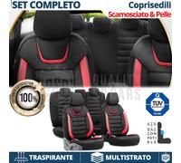 COPRISEDILI per Alfa Romeo 145 Pelle Rossa Pu Scamosciato COMPLETI TÜV