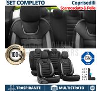 COPRISEDILI per Alfa Romeo 33, 75 Pelle Pu e Scamosciato Anteriori + Post