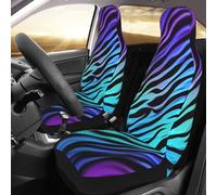 Coprisedili per auto, 2 pezzi, traspiranti, lavabili, antiscivolo, impermeabili, per auto, camion, SUV, sedili anteriori per auto, camion, SUV, colore viola, blu, verde mimetico