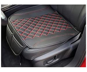 Coprisedili per auto compatibili con Hyundai Nexo 2018 conducente e passeggero, coprisedili FB: OT402 (cuciture rosse)