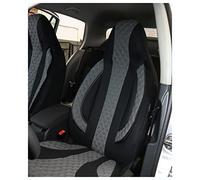 Coprisedili per auto compatibili con Volvo S90 Cross Country 2017 conducente e passeggero, coprisedili FB: PL407 (nero/grigio)