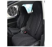 Coprisedili per auto compatibili con Volvo S90 Cross Country 2017 conducente e passeggero, coprisedili FB: PL408 (cuciture bianche e nere)