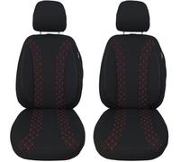 Coprisedili per auto compatibili con Volvo XC70 tipo P24 2007 - 2016, coprisedile conducente e passeggero, FB: N302 (cuciture rosse)