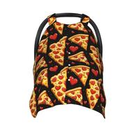 Coprisedili per auto con stampa a cuore rosso, copertura traspirante per allattamento al seno, copertura per passeggino, baldacchino multiuso per seggiolino auto, per neonati