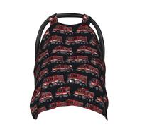 Coprisedili per auto con stampa di camion dei pompieri, copertura traspirante per allattamento al seno, coperture per passeggino, tettuccio multiuso per seggiolino auto, accessori essenziali per