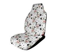 Coprisedili per auto, con stampa di un simpatico cane dalmata, antiscivolo, per sedili anteriori e posteriori, 44 x 44 x 80 cm