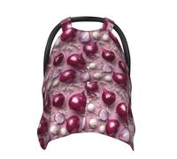 Coprisedili per auto con stampa realistica di cipolla, copertura traspirante per allattamento, copertura per passeggino, baldacchino multiuso per seggiolino auto, accessori essenziali per neonati