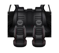 Coprisedili per auto di lusso universali, set completo, compatibili con MG4, MG5, MG6, MG ZS, HS, EV, regali per donna e uomo, accessori per interni auto.(Luxury-Black Red)