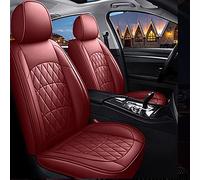 Coprisedili Per Auto In Pelle PU A 5 Posti Per Bmw X5 E53 E70 F15 X1 E84 F48 X2 X3 E83 F25 X4 X6 X7 Per M3 Per M4 Per M5 Coprisedile Traspirante(Lafite Red,Standard)