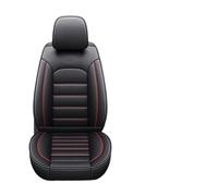 Coprisedili per auto in pelle, set completo, compatibile con Chevrolet Spin Orlando Opel Grandland X, compatibile con Renault Arkana Ford Fusion Dodge Nitro, accessori(Black 5seats)