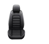 Coprisedili per auto in pelle, set completo, compatibile con Chevrolet Spin Orlando Opel Grandland X, compatibile con Renault Arkana Ford Fusion Dodge Nitro, accessori(Black)