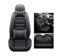 Coprisedili per auto in pelle, set completo, compatibile con Chevrolet Spin Orlando Opel Grandland X, compatibile con Renault Arkana Ford Fusion Dodge Nitro, accessori(Black 5seats 01)