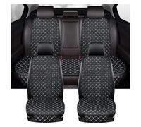 coprisedili per auto Per MITSUBISHI Per Outlander Per ASX Per Eclipse Per Lancer Per Pajero Per Zinger Coprisedile Per Auto In Similpelle Sedili Auto(Black White 5 Seat)