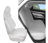 Coprisedili per auto, protezione a 360°, in seta di latte, con design elasticizzato per una vestibilità aderente e uniforme (singolo, grigio)