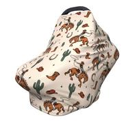 Coprisedili per auto western, multiuso, copertura traspirante per allattamento al seno, roba occidentale per bambini e bambine