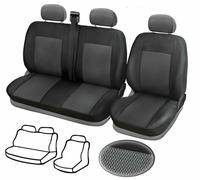 Coprisedili per autobus 2+1 neri, coprisedili in tessuto poliestere