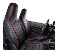 Coprisedili Per Benz Per Smart 453 Per Fortwo Per Forfour 2015-19 Coprisedile In Pelle Per Auto Cuscino Tutto Compreso Auto Interni(Black red line,15-19)