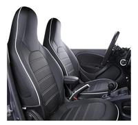 Coprisedili Per Benz Per Smart 453 Per Fortwo Per Forfour 2015-19 Coprisedile In Pelle Per Auto Cuscino Tutto Compreso Auto Interni(Black white,15-19)