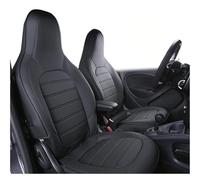 Coprisedili Per Benz Per Smart 453 Per Fortwo Per Forfour 2015-19 Coprisedile In Pelle Per Auto Cuscino Tutto Compreso Auto Interni(Nero,15-18)
