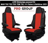Coprisedili per camion adatti MAN TGX TG3 TGS TGM TGL 1+1 conducente e