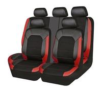 Coprisedili Per Civic Per Fit Per CRV XRV Per A&ccord Per Odyssey Per Jazz Per La Città Tessuto Traspirante Coprisedili Per Auto(5 Seats Black Red)