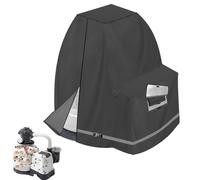 Coprisedili per filtro per piscina, protezione pompa acqua 420D, impermeabili, colore: argento, con filtro anti-UV, resistente alle intemperie, per giardino, adatto per pompe da 35 - 40 cm