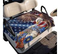 Coprisedili per Golf Cart Eagle Pumpkins Fall | Copertura Sedile Carrello Da Golf Lavabile Leggero Golf Cart Coperta Per Visite Turistiche 2 Posti