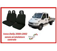 Coprisedili per Iveco Daily 2000>2002 senza arrotolatore fodere trapuntate nere