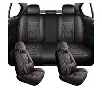Coprisedili Per Jaguar Per XF Per I-PCAE Per XE Per F-PACE Accessori Cuscino Di Protezione Della Copertura Del Seggiolino Auto Antiscivolo Copri Sedili Auto(B Set-Black Red)
