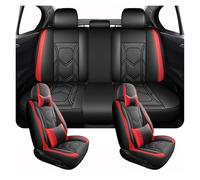 Coprisedili Per Jaguar Per XF Per I-PCAE Per XE Per F-PACE Accessori Cuscino Di Protezione Della Copertura Del Seggiolino Auto Antiscivolo Copri Sedili Auto(B Set-Red)