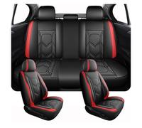 Coprisedili Per Jaguar Per XF Per I-PCAE Per XE Per F-PACE Accessori Cuscino Di Protezione Della Copertura Del Seggiolino Auto Antiscivolo Copri Sedili Auto(A Set-Red)