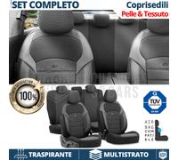 COPRISEDILI per Land Rover Discovery Tessuto e Pelle PU SET Anteriori + Posterio