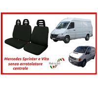Coprisedili per mercedes sprinter vito senza arrotolatore fodere trapuntate nero