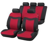 COPRISEDILI PER NISSAN QASHQAI +2 2006-in poi 13415 NERI ROSSI FODERE AUTO COMPA