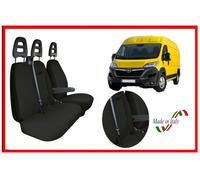 Coprisedili per Opel Movano dal 2021 con tavolino fodere trapuntate auto nero