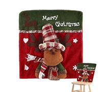 Coprisedili per sedie da sala da pranzo, Natale, protezione per sedile 3D per feste, coprisedia per feste, per ospiti, sale da pranzo, , riunioni familiari, matrimoni e celebrazioni